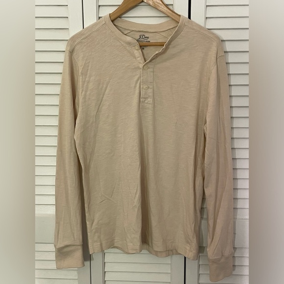 J. Crew Other - 💥Final Price💥 J. CREW Cotton Long Sleeve M in Oatmeal